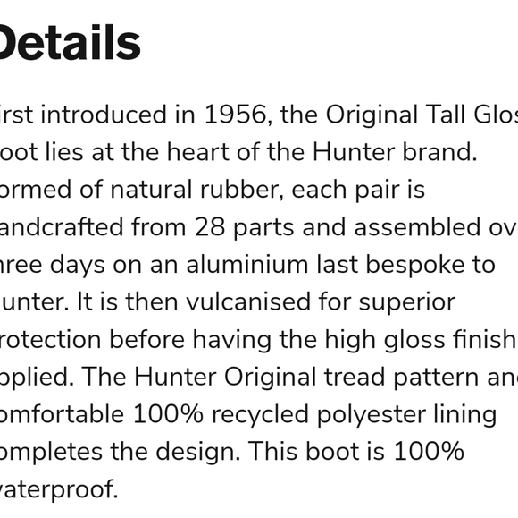 NEW Hunter Tall Black Shine Boots size 8 - Picture 9 of 12